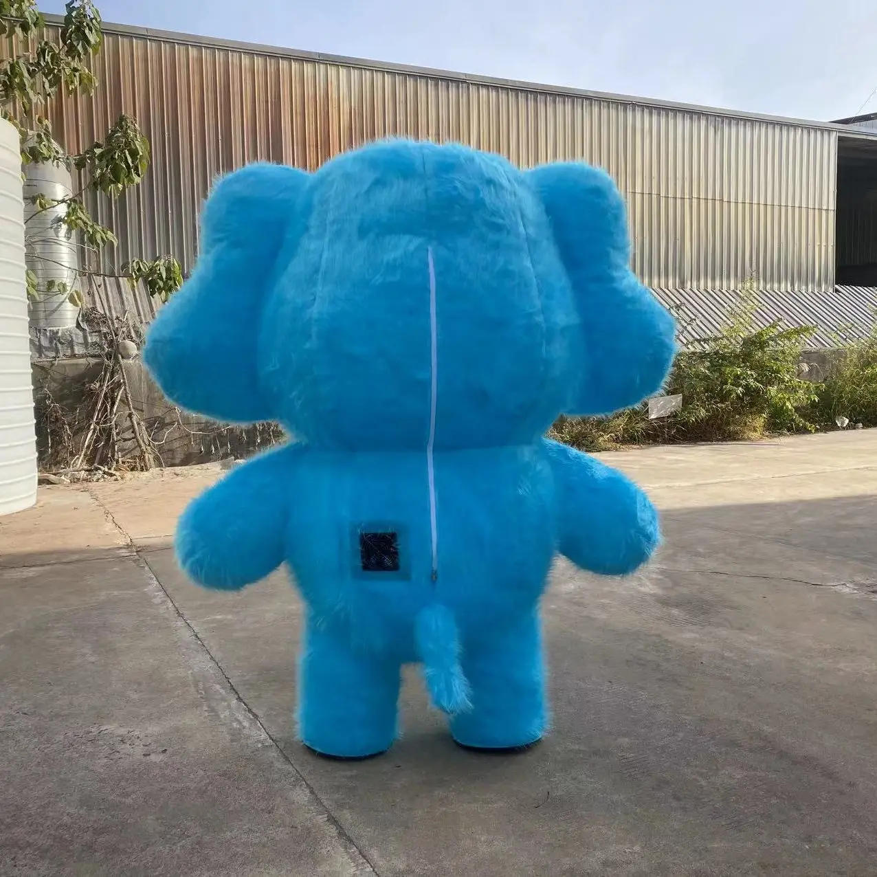 ชุดมาสคอตช้างสีชมพูแบบเป่าลม เดินได้ สำหรับงานคริสต์มาส การแสดงอนิเมะ งานปาร์ตี้ ไม่มีแบตเตอรี่ในตัว