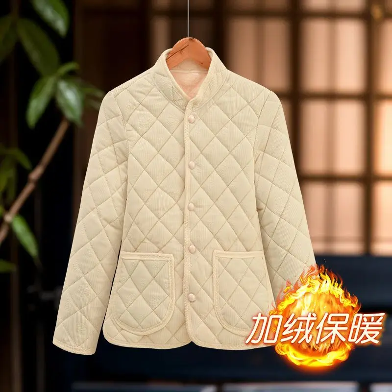 New Autumn and Winter Cotton Jacket 2025 Cotton Jacket Cotton Coat Plus Velvet Casual Thickened Thermal Jacket