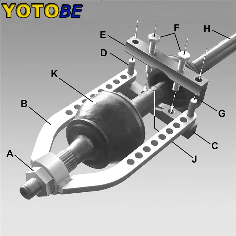 Professional Disassembly Tool CVJ/CV Joint Removal Tool 95mm Capacity Universal Puller