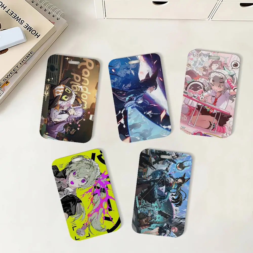 Game Z-Zenless Zone Z-Zero ID Badge Card Holder Lanyard Kids Credit Card Case Neck Strap Door Card Holder Credentials Gift