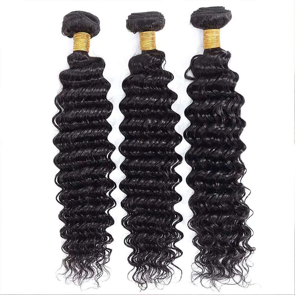 Jerry Curly Human Hair Bundles Natural Color Braids Curly  Brazilian Virgin Combo pack Quick Weave Human Hair Extensions