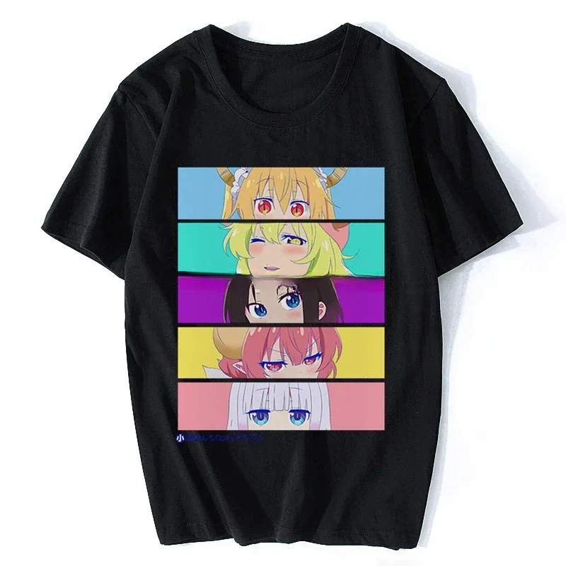 Miss Kobayashi Dragon Maid Kawaii Waifu Maidservant Tohru Funny Anime T shirt Men Casual T Shirt Cotton Unisex Streetwear Male