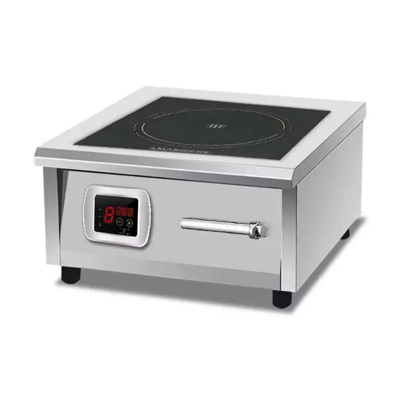 6000W Industrial Flat Top Induction Cooker Large Size Commercial Magnetic Control Stove Professional Kitchen Equipment