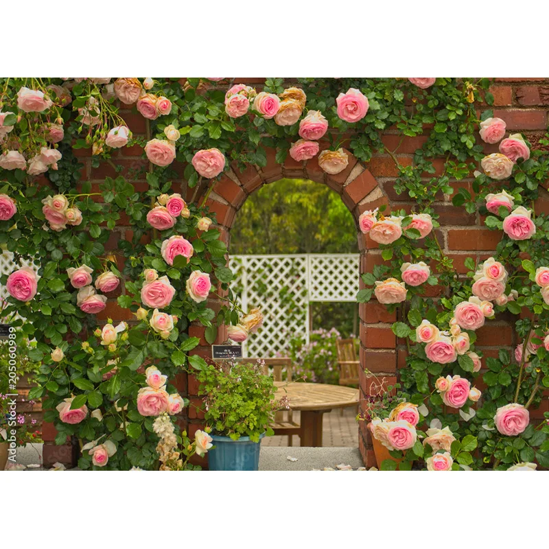 Vinyl benutzer definierte Valentinstag Fotografie Hintergründe Prop Liebe Herz Rose Wand Fotostudio Hintergrund 21126 QRJJ-03