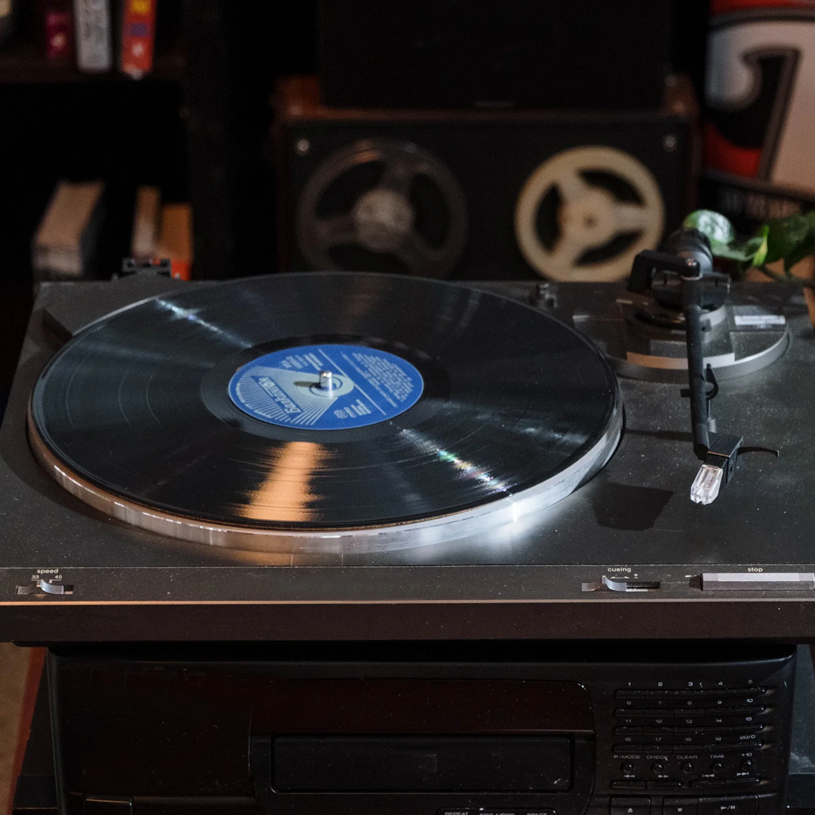 

Vintage Gramophone Movement 200mm Turntable Retro Record Player Built-in Speakers Classic Phonograph Needle Replacement Low