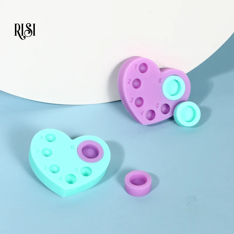 RISI silikonowa paleta do podnoszenia rzęs wielokrotnego użytku podkładki do trwałej ondulacji rzęs Mini Lash Lift paleta silikonowa narzędzia do podnoszenia rzęs narzędzie do makijażu — zdjęcie 7