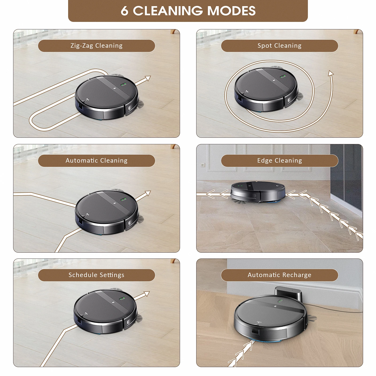 RAYFURN G20 Robot Vacuum 6000Pa 3in1 Mop & Sweep Smart WiFi/App Control Auto-Clean & Charge Pet Hair Z-Path Anti-Drop/Climb