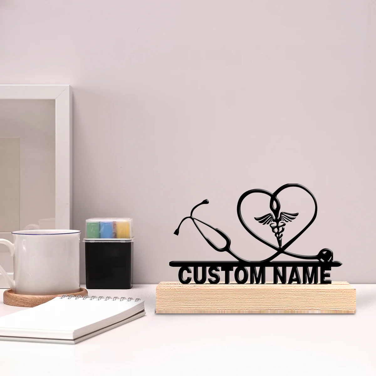 รูปปั้นโลหะรูปหูฟังแพทย์แบบนาม - Art Craft Names บทวิจารณ์และราคา