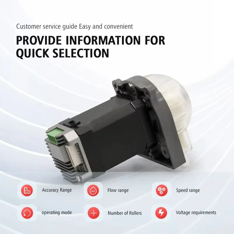 420Ml/min micro stepper motor peristaltic pump, stable quality, food grade, for metering, cleaning water, syrup