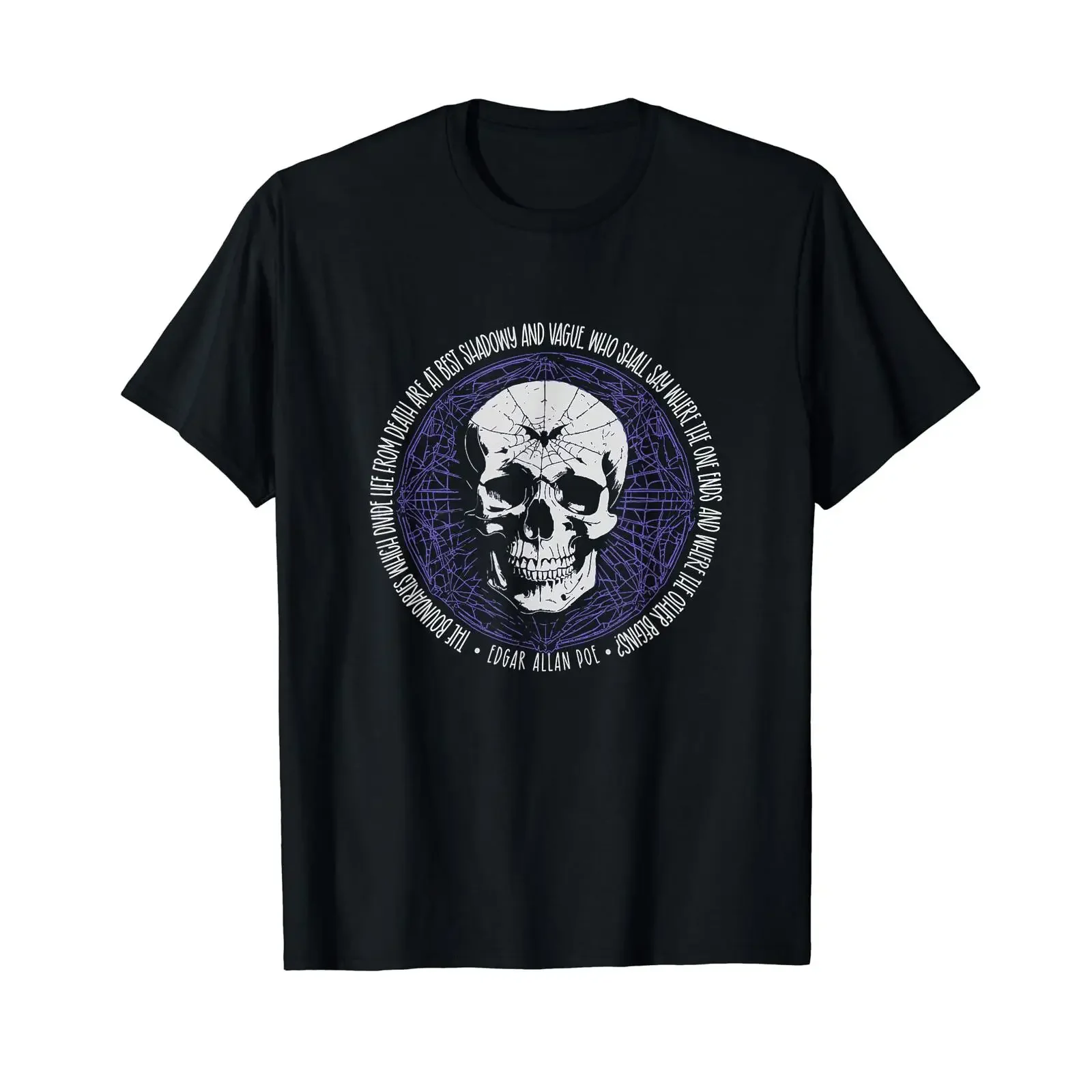 Quote by Edgar Allan Poe Literary T Shirt Black S vintage Washed Top For Everyday Wear streetwear Stylish Comfortable Casual