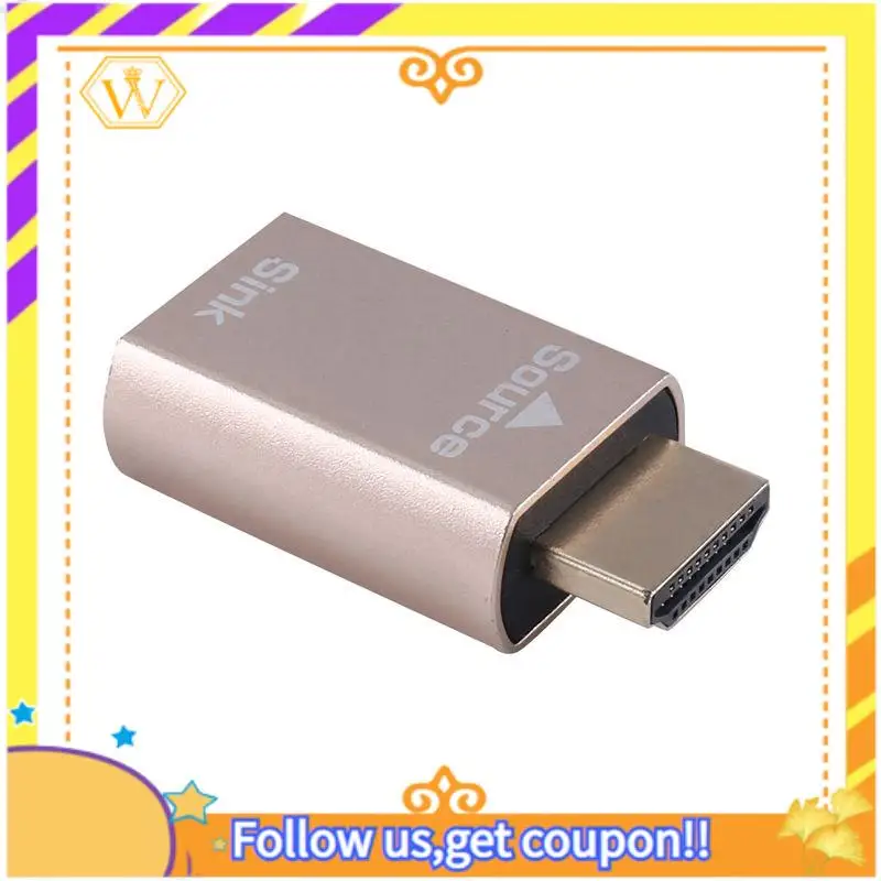 A01K--Compatible Lock Screen Signal Holder KVM HDMI2.0 Virtual Adapter For -Compatible Emulator