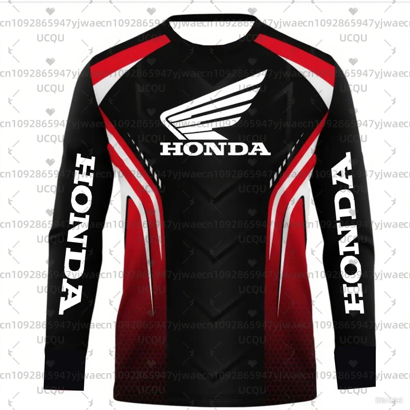 

Весенне-осенняя футболка с 3D принтом для мотоциклистов и байкеров Deportiva, быстросохнущая футболка с длинными рукавами для верховой езды Honda, топы для мужчин и женщин