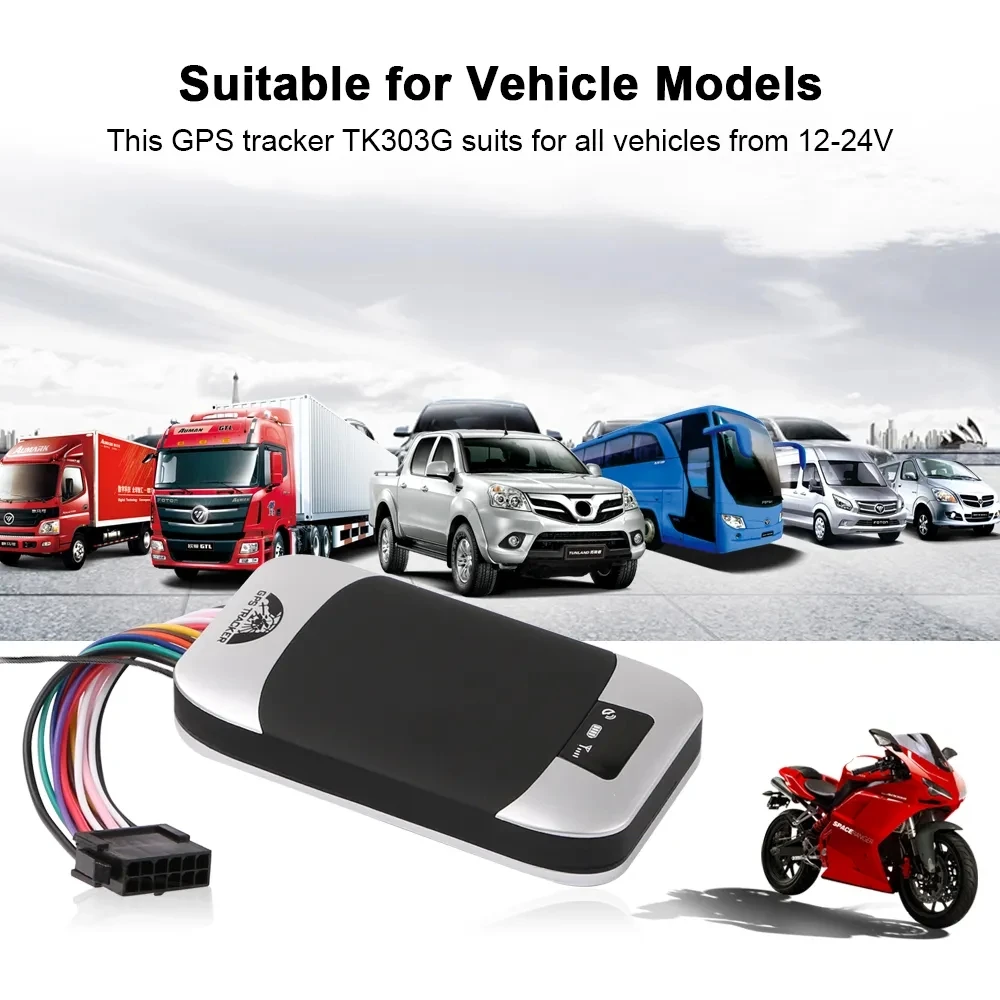 2G Car GPS Tracker TK303G With Remote Control SOS For Vehicle Real Time Locator Tracking Device GSM for Car Motorcycle