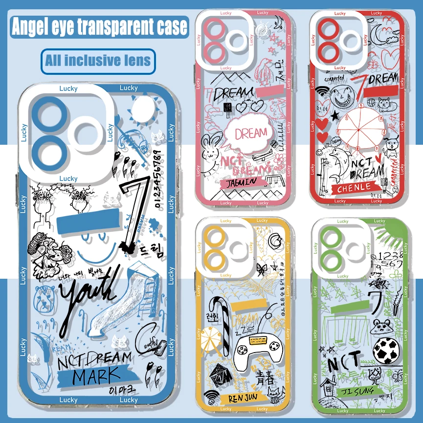 Kpop N-NCT D-Dream Phone Case For Samsung S24 S23 S22 S21 S20 S10 FE Note20 Note10 Plus Ultra Lite 5G Clear Soft TPU Cover