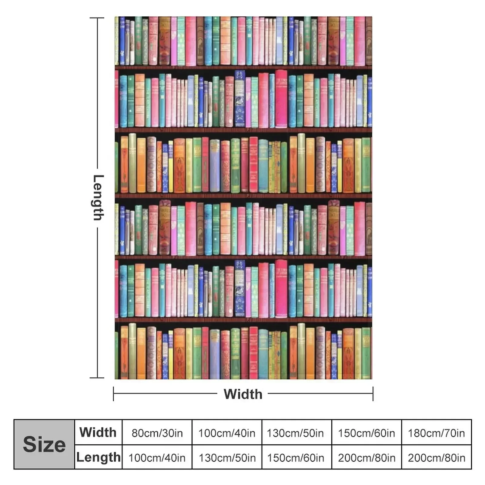 Bookworm Antique book library, vintage book shelf Throw Blanket Loose Luxury St Blankets