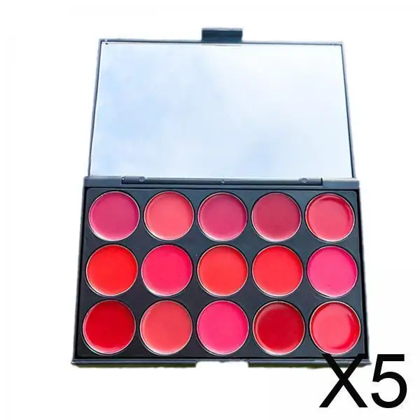 Lip Glosses Cream Palette Pro Multicolor Lipstick Stain Plate Makeup Kit for Casual Party and Gift