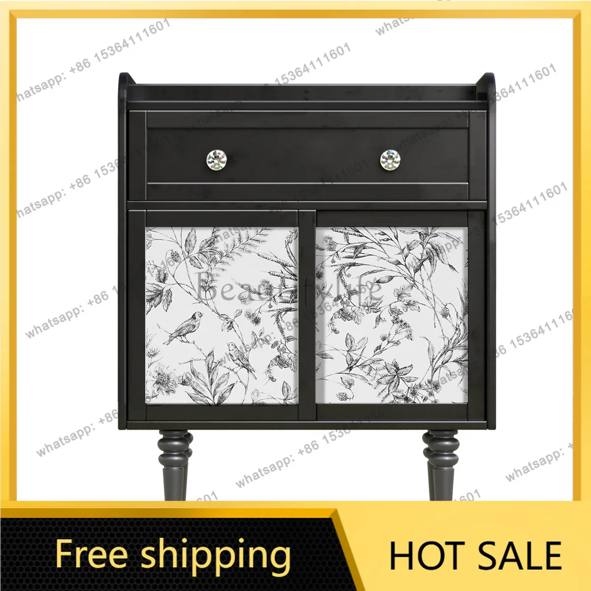 XX. Living room bedroom wall solid wood locker medium antique high-end storage cabinet