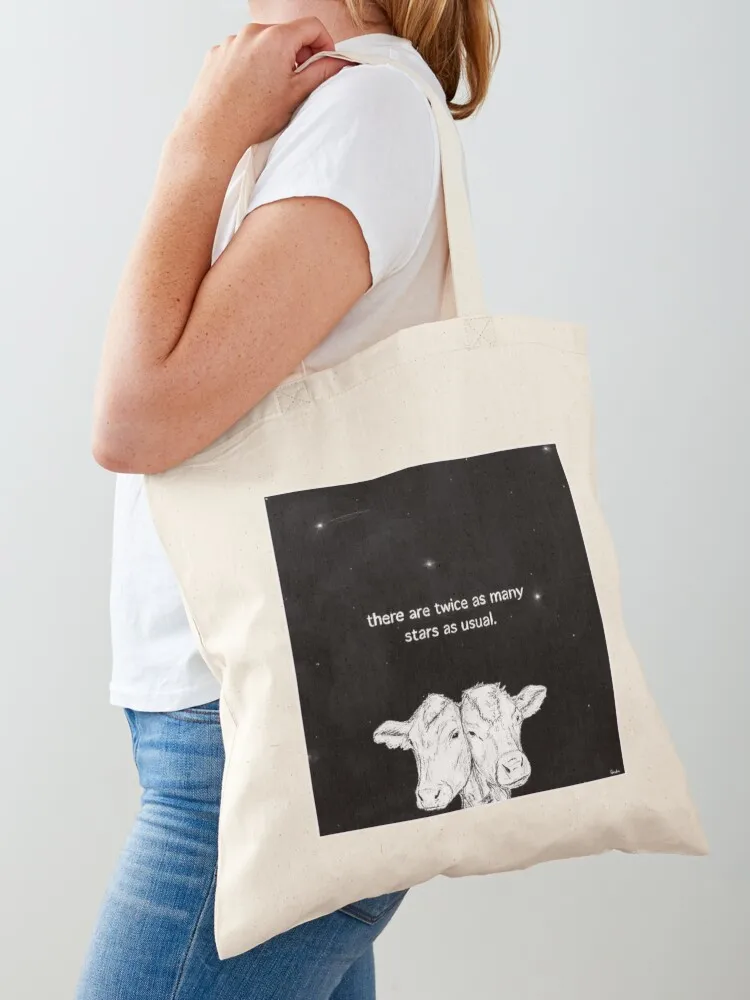 

Two Headed Calf Poem Tote Bag Custom bag female bag Cloth Cloth bags