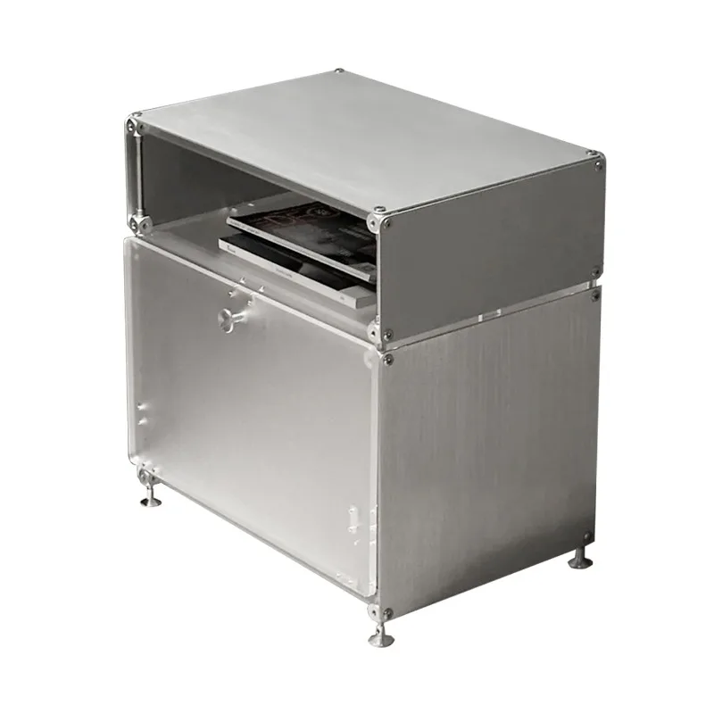 

Light luxury bedroom bedside table acrylic living room sofa side cabinet minimalist wind storage cabinet