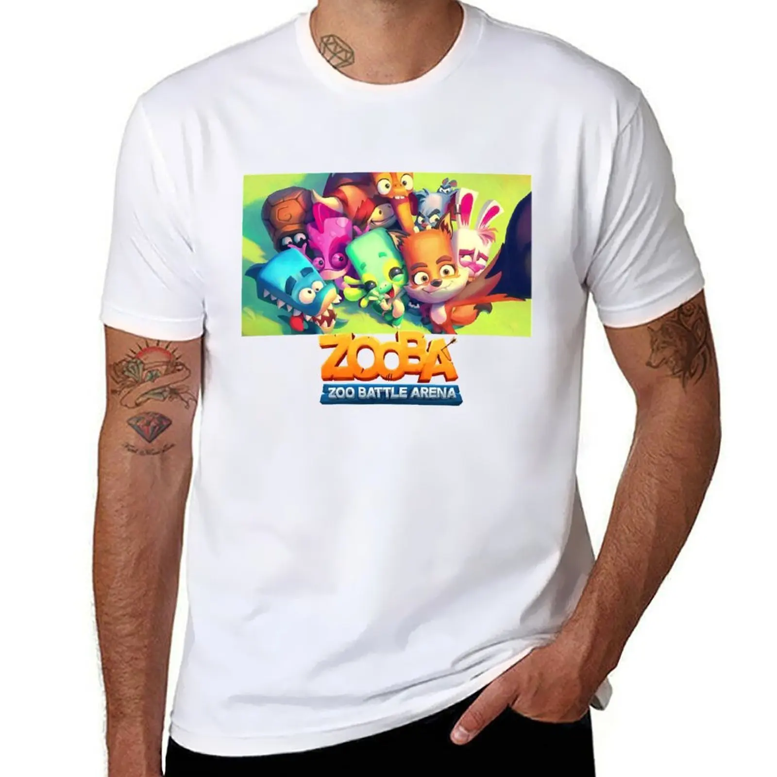 

Vintage Photograp Zooba Battle Arena Graphic For Fan T-Shirt t shirts for man pack cotton t shirts for man graphic tees T-Shirt