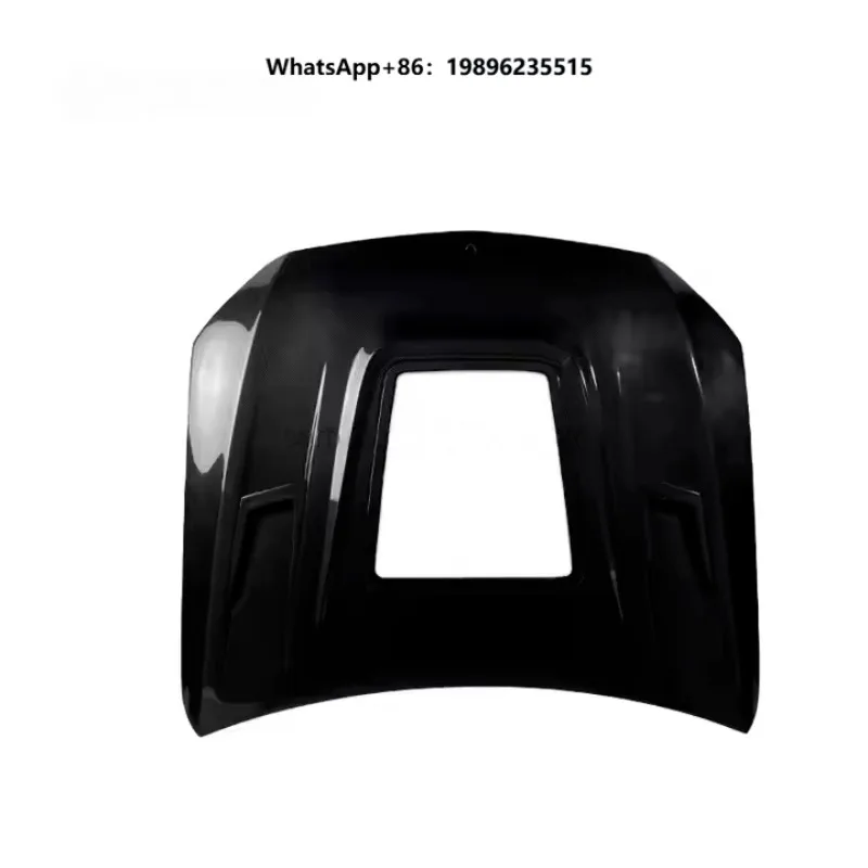 New Car Accessories 3K Twill Carbon Fiber Engine Bonnet Transparent Front Hood Bolt-On