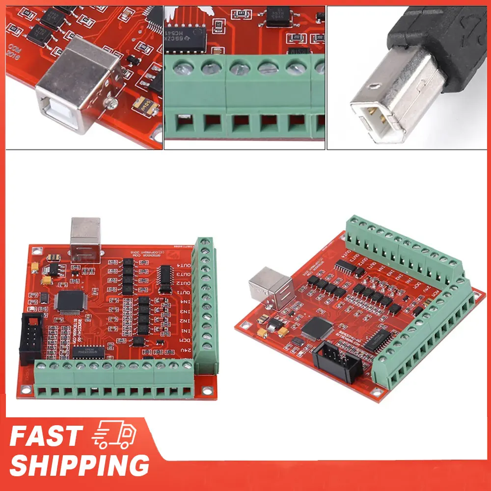 

MACH3 100 кГц плата контроллера движения плата драйвера шагового двигателя MACH3 контроллер движения USB для гравировальных инструментов с ЧПУ