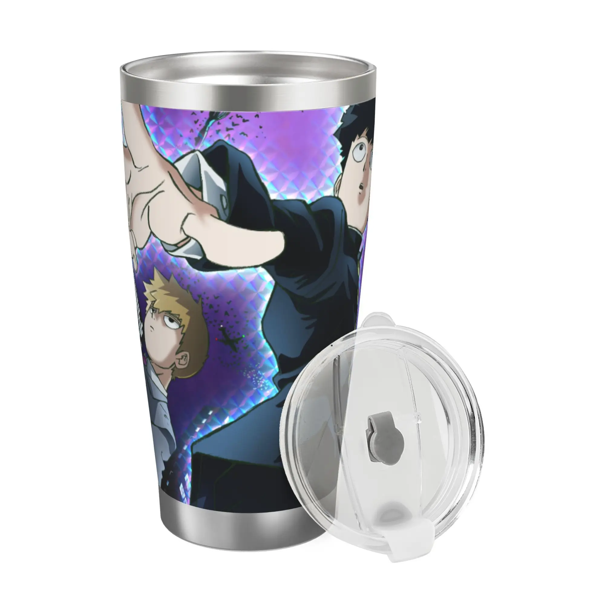 

Stainless 6.7in High 20oz Anime Insulated Cup, Mob Psycho 100 Bottle Stainless Double Wall Insulated Bottles with Straw ​ ​