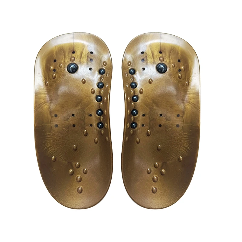 Healthcare Massage Shoe Insoles Magnetic Stone Flat Foot Support Xo Leg Shape New Model Foot Arch Support Flat Feet Relief