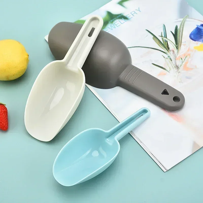 3Pcs/set Plastic Ice Shovel For Candy Dessert Grain Flour Measuring Scoop Serving Kitchen Bar Gadgets Accessories