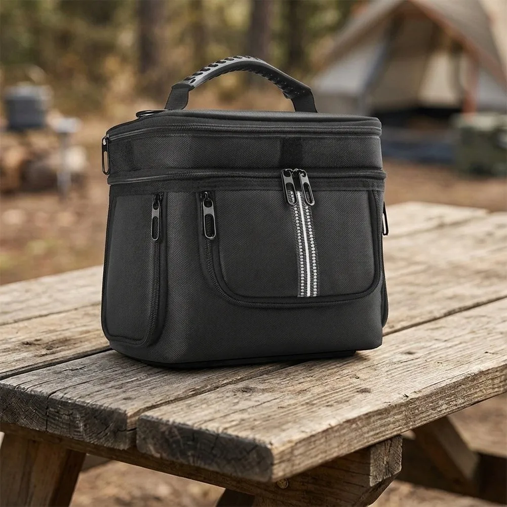 Padded Carrying Case For BLUETTI AC2A Portable Waterproof Anti-drop Protective Storage Bag With Shoulder Strap & Handle