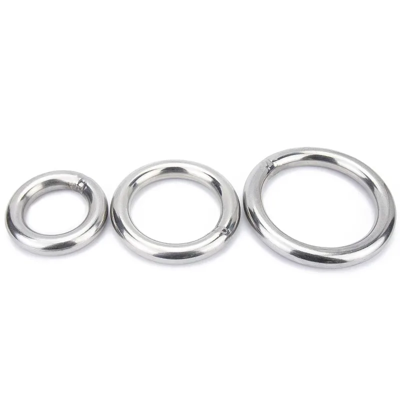 

304 stainless steel ring Circle O-ring welded suspension ring Solid seamless steel ring hammock yoga connection ring steel ring