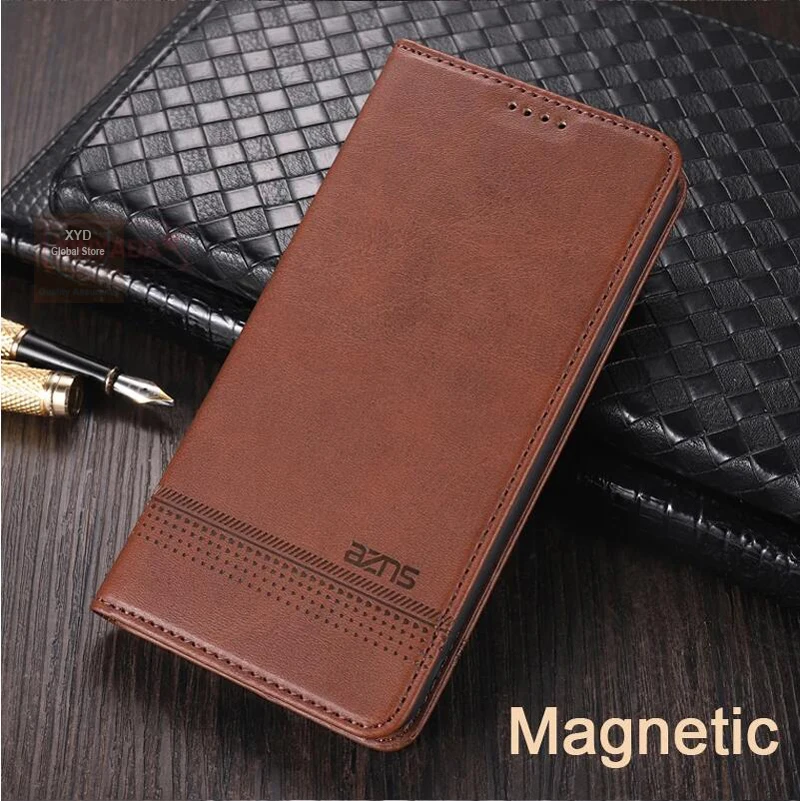 Brand Leather Case For Xiaomi Redmi Note 14 Pro Plus Flip Phone Case For Redmi Note 14 Pro Note14 Cover Holder 360 Shell Skin