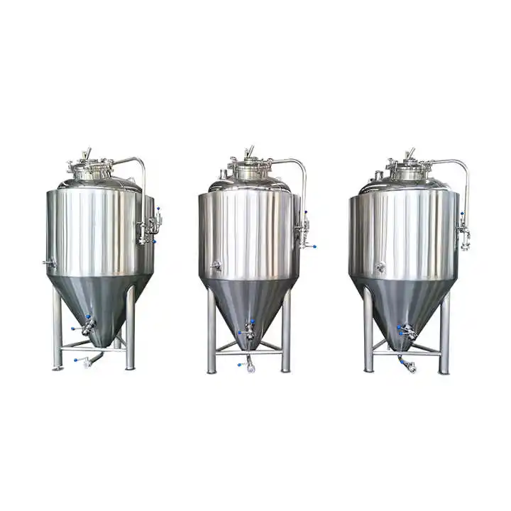 

1000l stainless steel pressurized vinegar conical fermenter wine making machine beer fermentation tank