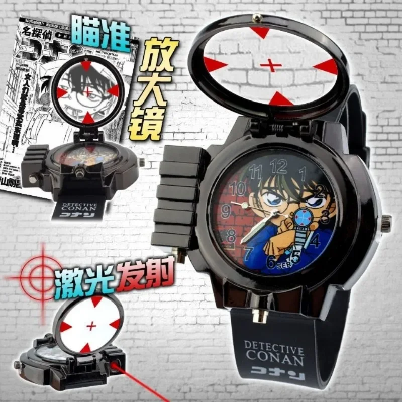 Detective Conan Anime Peripheral Cartoon Watches for Boys and Girls Students Watches Creative Accessories Children\'s Toys Gifts