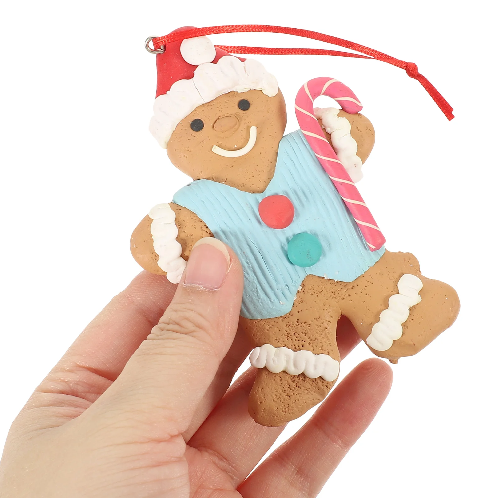 

4Pcs Christmas Tree Hanging Decor Cute Xmas Ornaments Deer Gingerbread House Tree Party Decorations Holiday Supplies