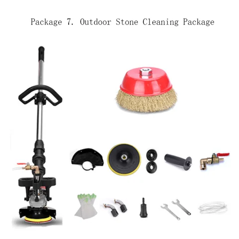Poleringsmaskin, Vattenkvarn, Hushållssten, Marmorplattor Terrazzo Anti-alkalivaxning Poleringsmaskin Cementgolv 6 best sales marmorpoleringsmaskin - №5