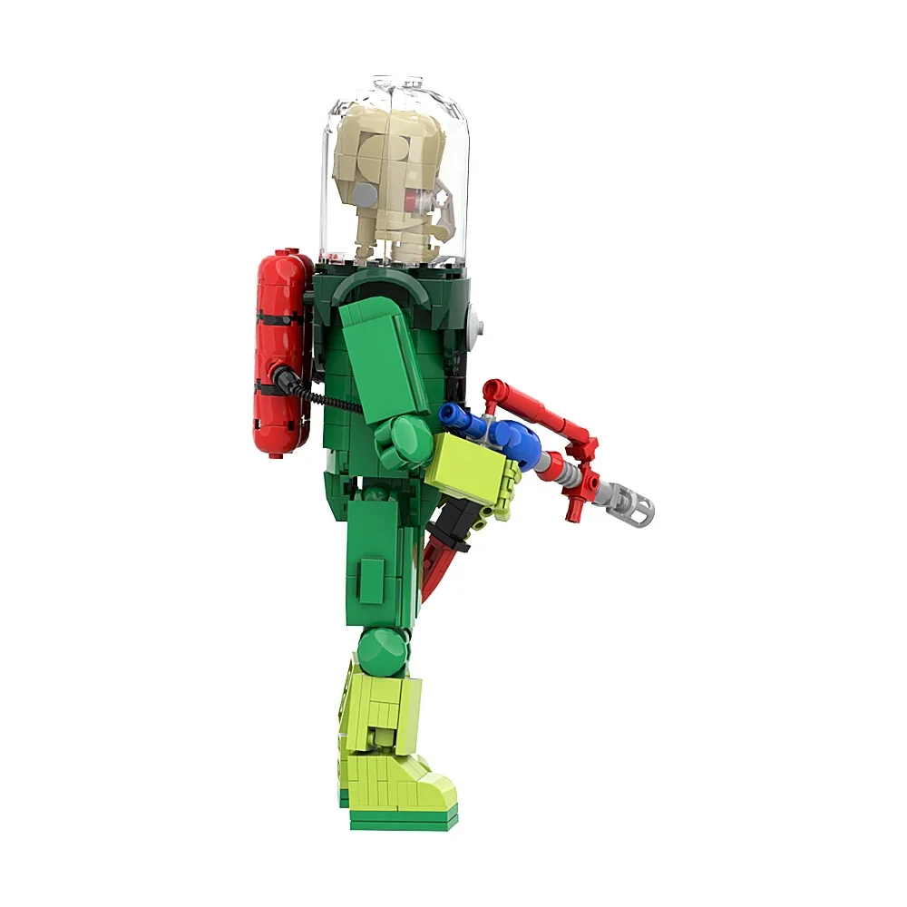 MOC Martian Alien Figures Building Blocks Creative DIY Model Bricks Assembly Guard Soldier Toys Set Birthday for Kids Adult Gift