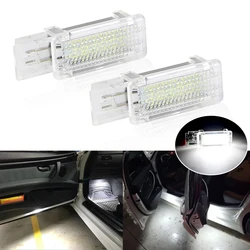 2PCS 6000K White Car Door Courtesy Led Lights For Mercedes Benz W203 W209 W240 W639 C Class SLK CLK SLR C-Class 12V Car Styling