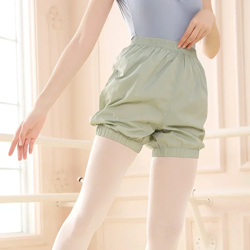 Pantalones de chándal de Ballet para mujer adulta, pantalones cortos de calentamiento, ropa de entrenamiento de baile corporal, pérdida de peso, ejercicio de baile, pantalón corto ajustado