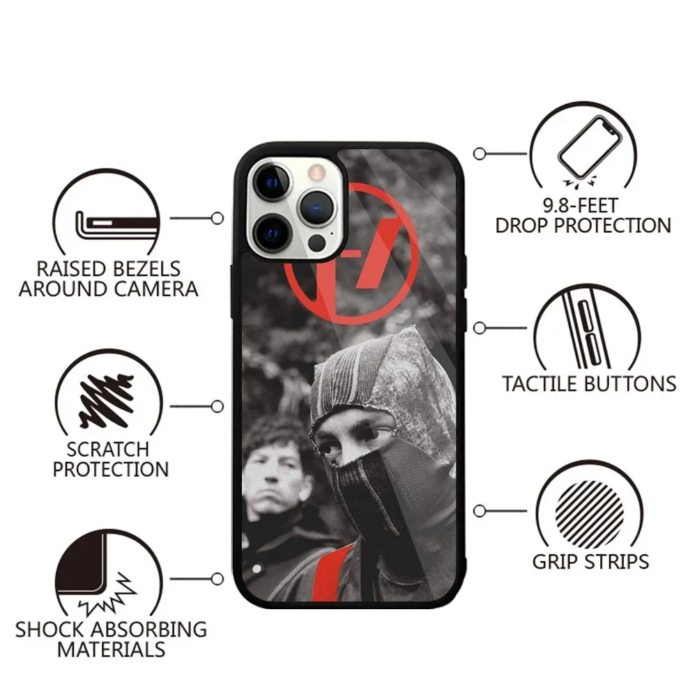 T-Twenty One Pilots  Phone Case Strong Magnetic For IPhone 15,14,13,Pro,Max,Plus,11,12,Mini For Magsafe Wireless Charging