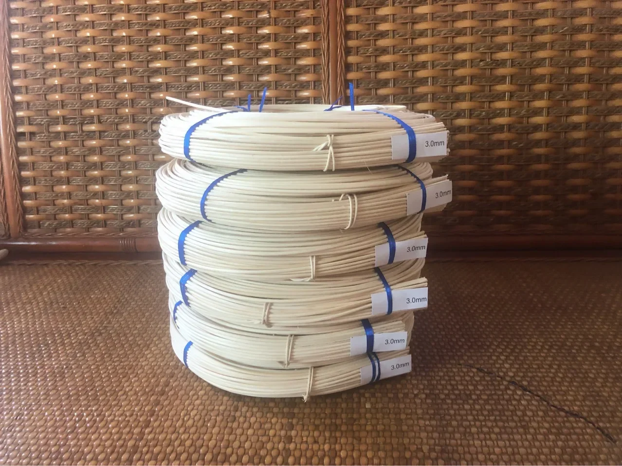 1.2mm 1.5mm 2mm 2.5mm 3mm Mulit Sizes Natural Rattan DIY Hand Weaving Basket Chair Material Home Decoration Supplies