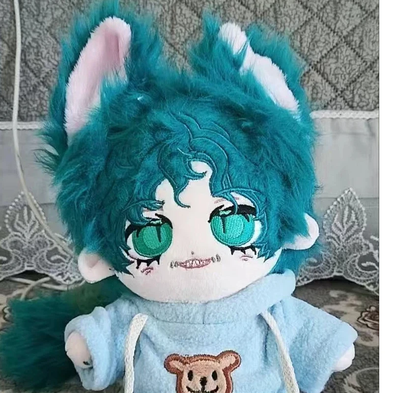 Peluche de 20cm, jeu d'identité V mercenaire, jouet pour enfants, corps de Cosplay Kawaii avec oreilles et queue, figurines douces de dessin animé, cadeaux de noël