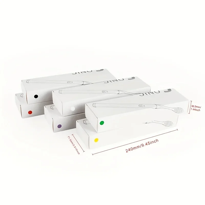 Ультразвуковая зубная щетка шести цветов, мягкая щетина, уход за деснами, дизайн контура зубов, 3 сменных насадки