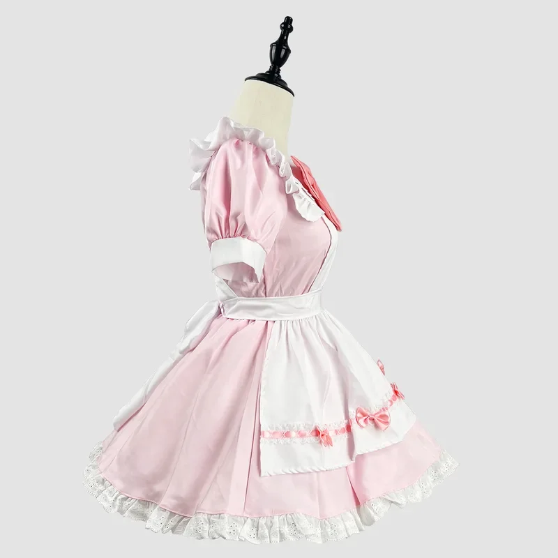 Robe Lolita Sexy Noire et Blanche pour Cosplay, Tenue de Servante, Tablier de ixd'Halloween, 303