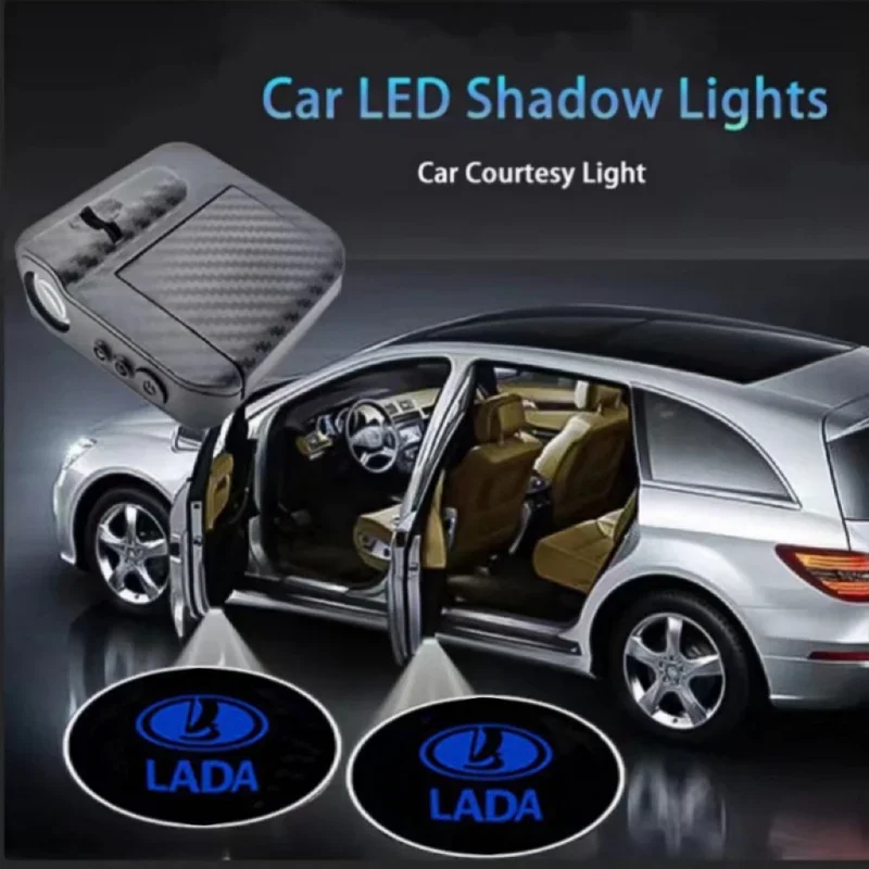 

For LADA Vision Vesta XCODE XRAY Niva Granta LED Emblem Lamp Car Door Welcome Light Luces Projector Courtesy Ghost Shadow Lamps