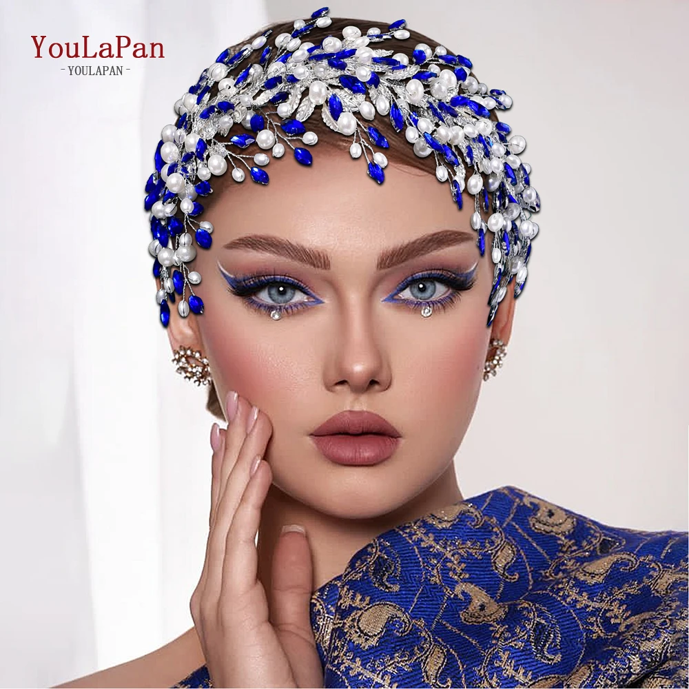 

YouLaPan Trendy Pearl Hair Hoop Luxury Bride Headband Wedding Hair Accessories Jewelry Women Head Hoop Brides Headwear HP801