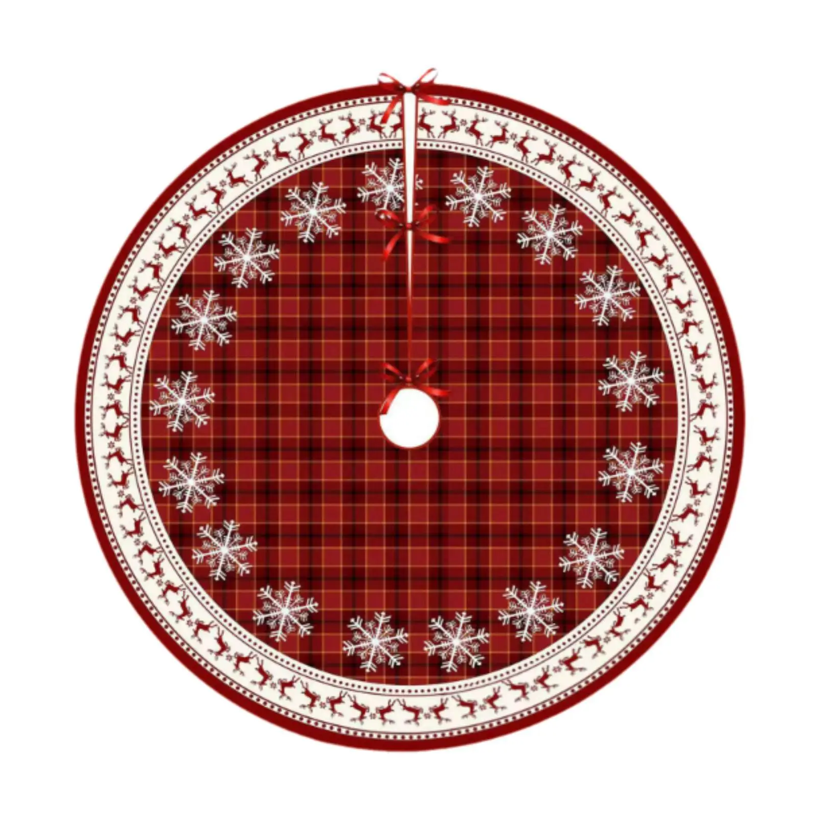 35inch Christmas Tree Skirt,Xmas Tree Base Cover Christmas Tree Decoration Home