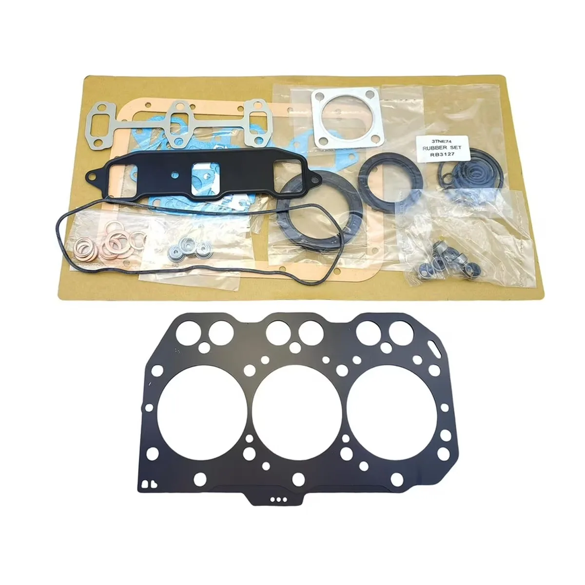

3TNE74 Overhaul Kit For Yanmar Engine 1 Set Full Gasket Kit with Head Gasket