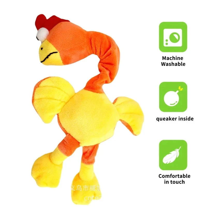 Dog Plush Toys Screaming Chicken Funny Pets Interactive Squeaky Chew Toy For Small Large Dogs Supplies