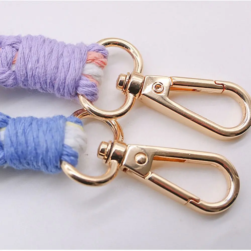 Модный Цветной ремешок для сотового телефона Плетеный цветок ручной работы плетеная Сумка через плечо ремешок Хлопковая Сумка цепочка сумка аксессуары